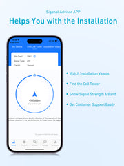 Cell Phone Signal Booster for Home | Boosts 4G LTE 5G Signal up to 4,500 sq ft for Verizon, AT&T, T-Mobile & More | Work on Band 2, 5, 12 and 17 with Hign Gain Antenna