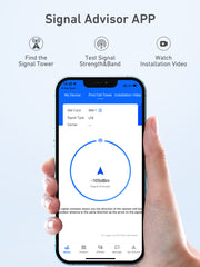 Cell Phone Signal Booster for Verizon AT&T T-Mobile (Band 2 4 5) 4G Cellular Repeater LTE Data, Phone Signal Amplifier Kit 70dB for Home and Office, Up to 4,500 Sq Ft