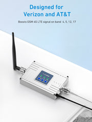 Cell Phone Signal Booster for Home on Band 4/5/12/17 for Verizon, AT&T, T-Mobile & More | Boosts 5G 4G LTE Signal | Large Coverage Antenna Up to 4,500 sq ft