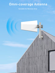 Cell Phone Signal Booster for Home on Band 4/5/12/17 for Verizon, AT&T, T-Mobile & More | Boosts 5G 4G LTE Signal | Large Coverage Antenna Up to 4,500 sq ft