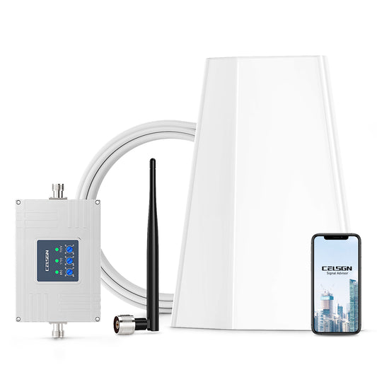 Cell Phone Booster for Home Remote Area | up to 4,500 sq ft | 70dB Gain Signal Booster for 4G LTE | Support All U.S. Carriers - Verizon, AT&T, T-Mobile